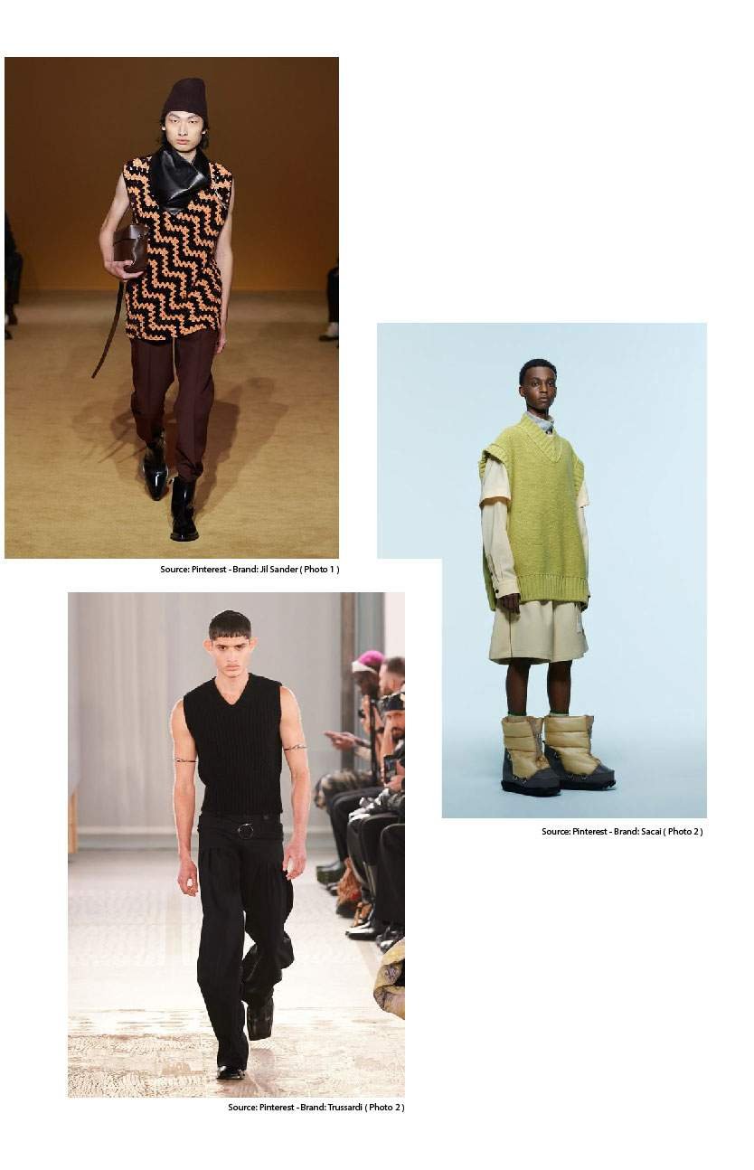 Knitted Vest Men's Trend Fall Winter 22/23