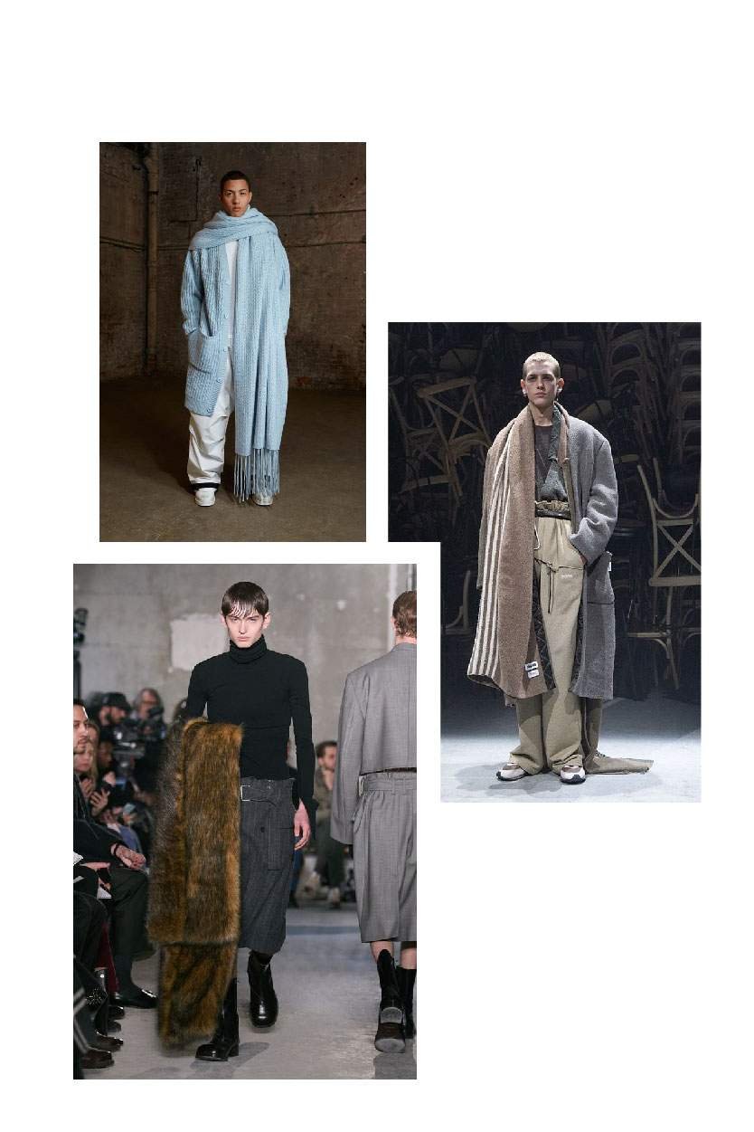 Oversized Scarves Men's Trend Fall Winter 23/24