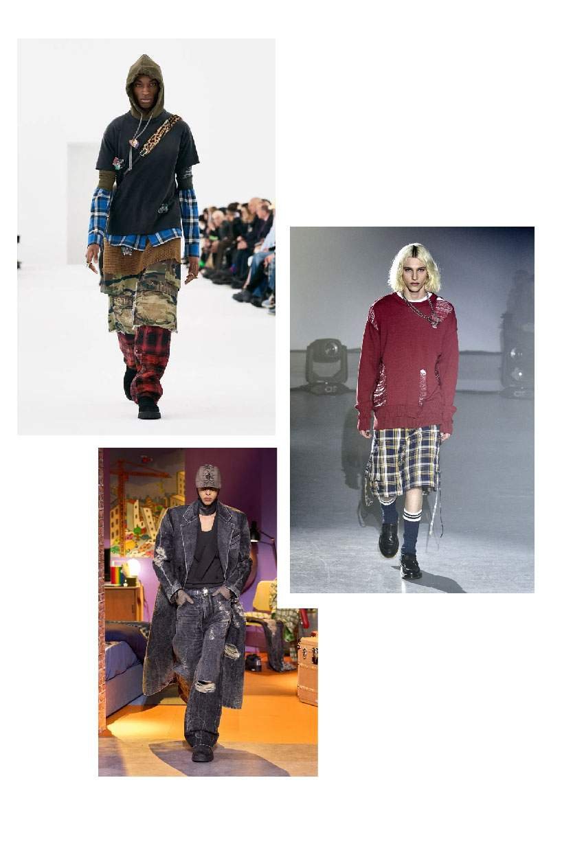 '90s Grunge Men's Trend Fall Winter 23/24