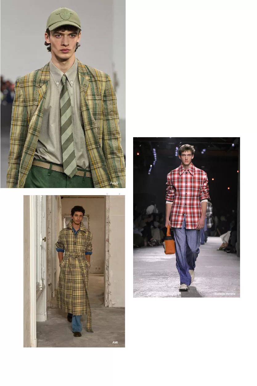 Grungy plaid trend for Spring/Summer 2025 Men Trend