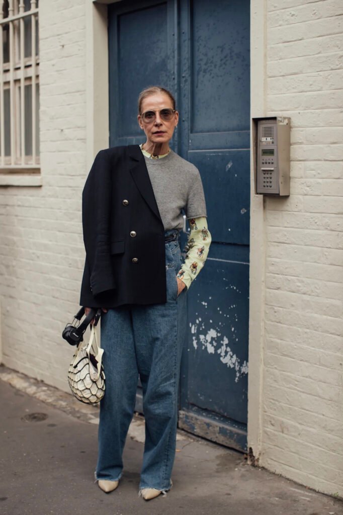 Streetstyle influencer look used to demonstrate how a personal stylist approaches the process of creating an outfit.